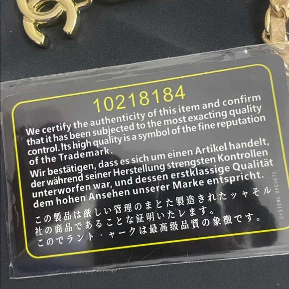 💕Chanel beige tan Mini wallet Quilted Bag with Gold Chain Vegan Leather - Picture 11 of 13